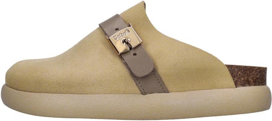 Scholl Stijlvolle IVY Sabot Brown Dames