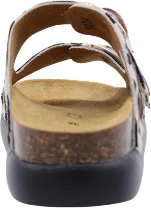 Scholl Sandalen Noelle Chunky Pony Leer Vrouwen Wit multi - Foto 2