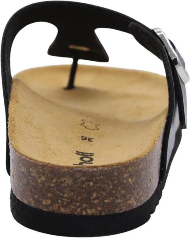 Scholl Gelamineerde leren sandaal met verstelbare gesp - Foto 3