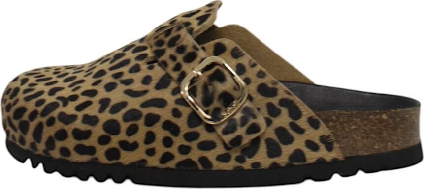 Scholl Gesloten-teen Dierenprint Klomp met Gesp - Foto 3