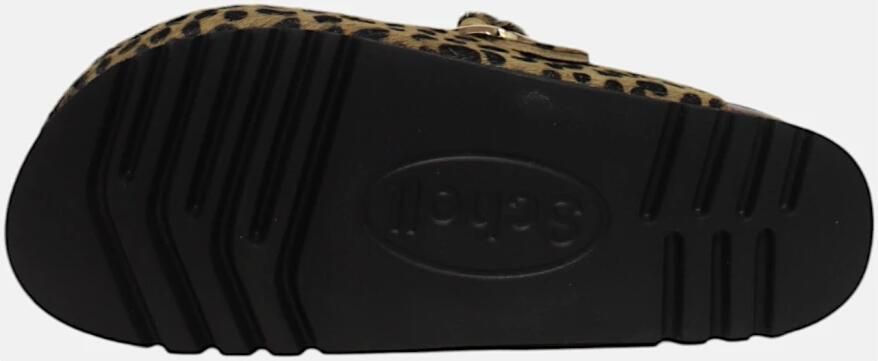 Scholl Gesloten-teen Dierenprint Klomp met Gesp - Foto 4