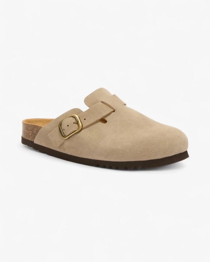 Scholl Donker Beige Elegante Muiltjes