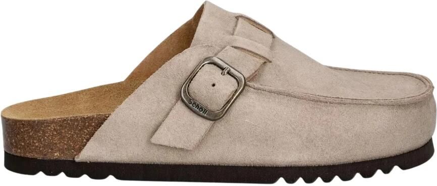 SCHOLL Muiltjes 'DAKOTA' donkerbeige