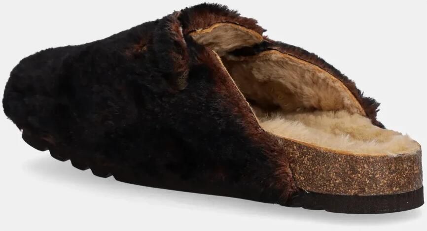 Scholl Footwear Klomp Scholl Women Fae New F Synthetic Fur Chocolate - Foto 5