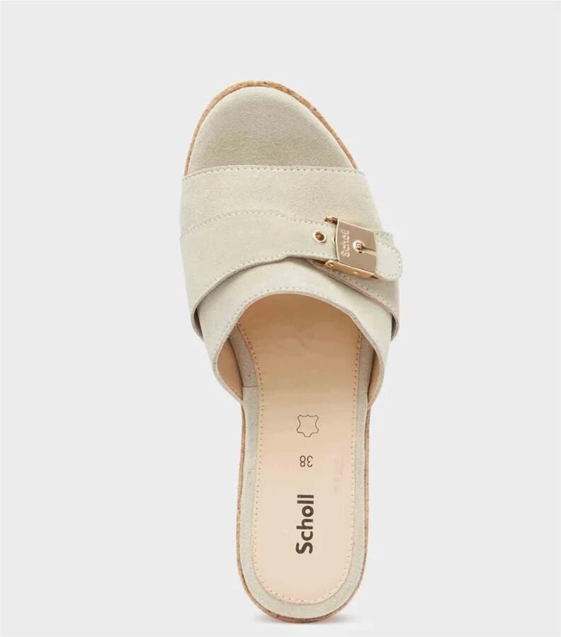 Scholl Footwear Sandalettes Scholl Women Janelle Suede Sand - Foto 3