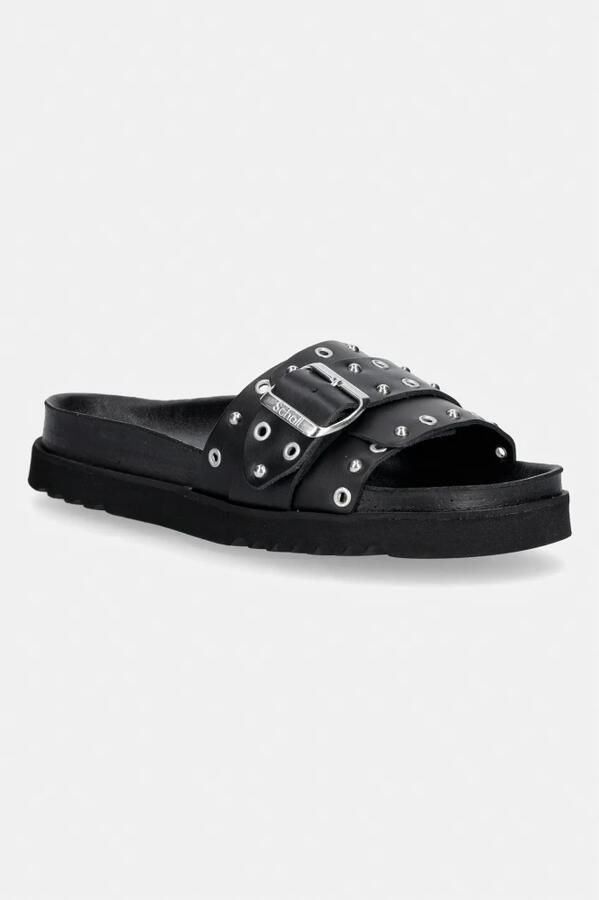 Scholl Joyce Ring leren slippers zwart - Foto 2