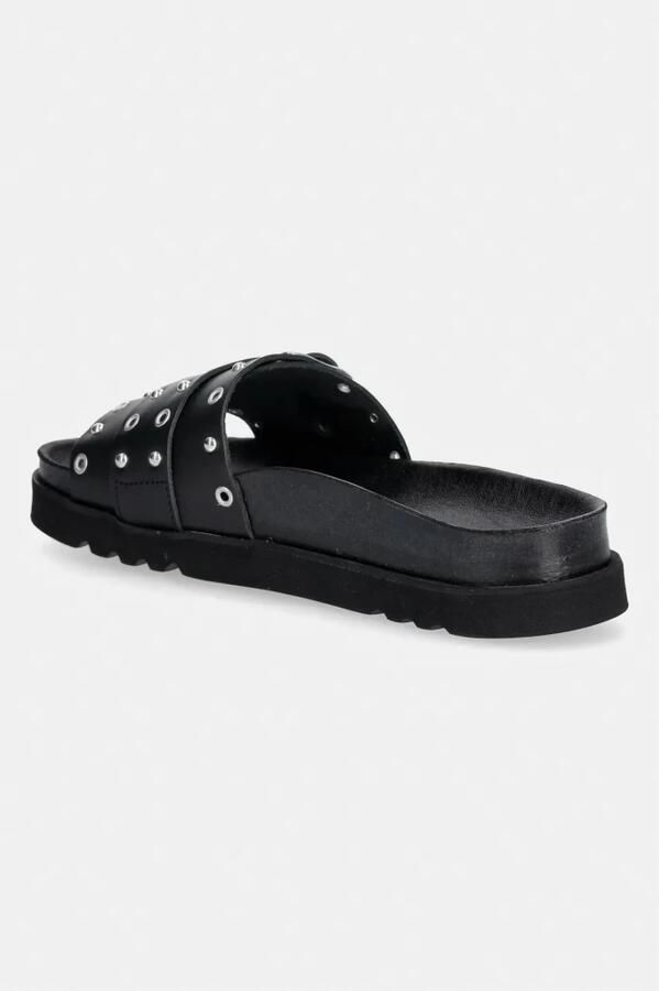 Scholl Joyce Ring leren slippers zwart - Foto 3
