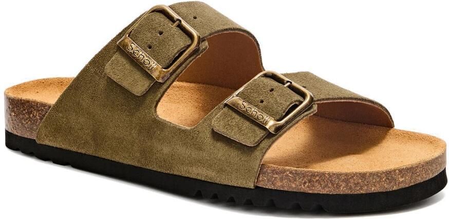 Scholl Julien Khaki Suede Slippers - Foto 2