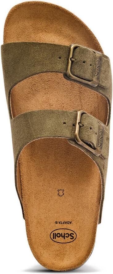Scholl Julien Khaki Suede Slippers - Foto 4