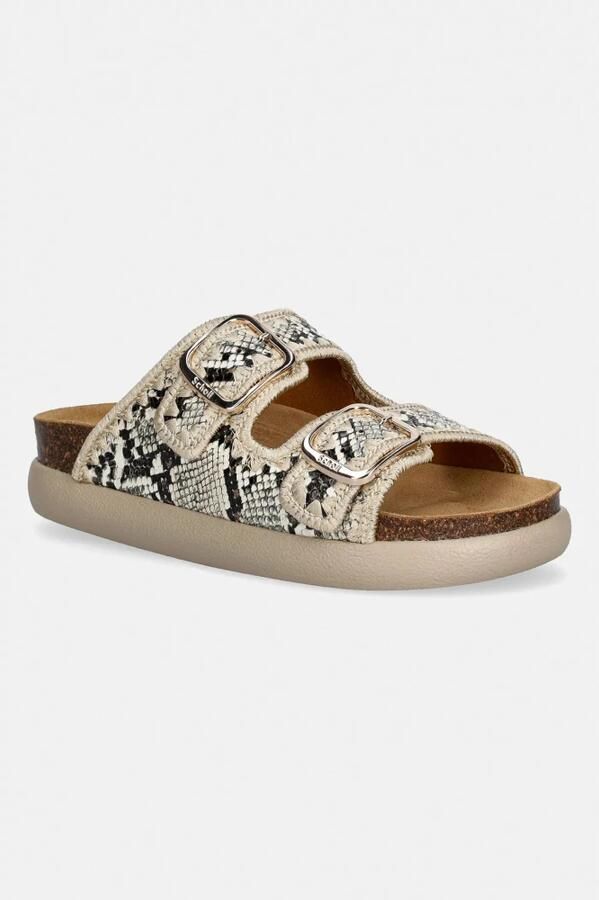 Scholl Sandalen Noelle Chunky Synthetisch Leer Vrouwen Python - Foto 8