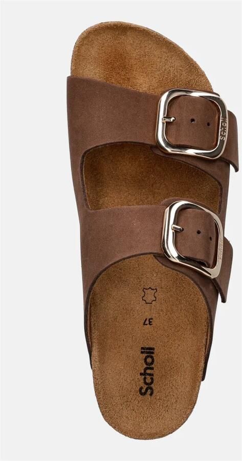 Scholl Noelle Slippers bruin Nubuck Dames - Foto 5