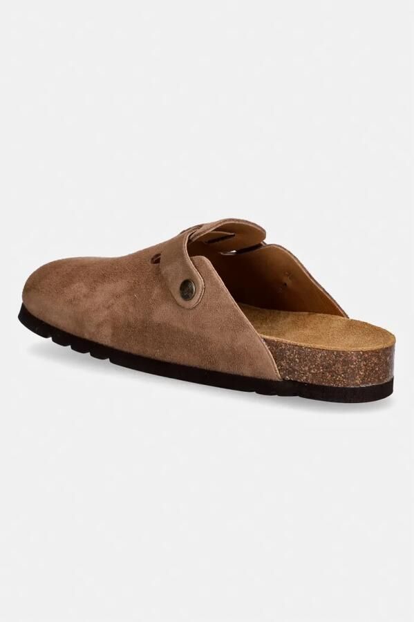 Scholl Taupe Suede Clogs Olivier - Foto 8