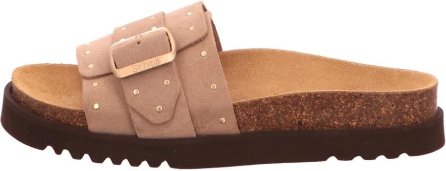 Scholl JOYCE Sue DARK BEIGE Dames Slippers Donkerbeige