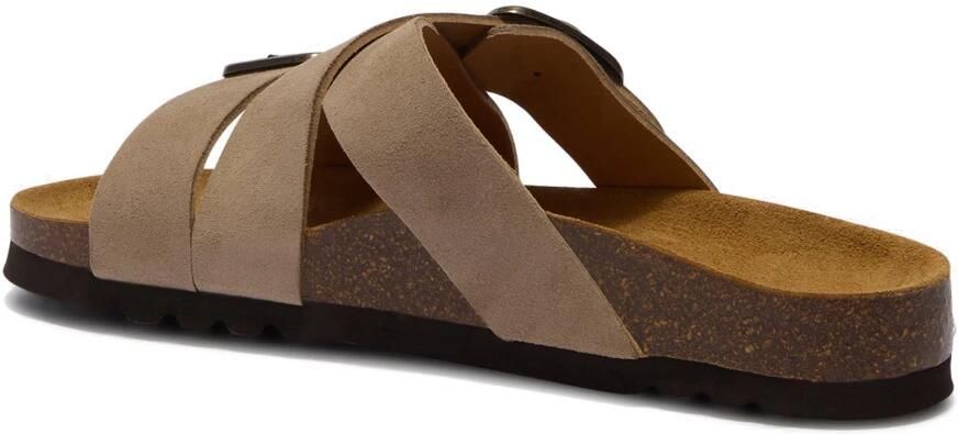 Scholl Selene suède slippers taupe - Foto 3