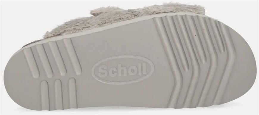 Scholl Dames Slippers Belle Synthetic Fur Taupe - Foto 5