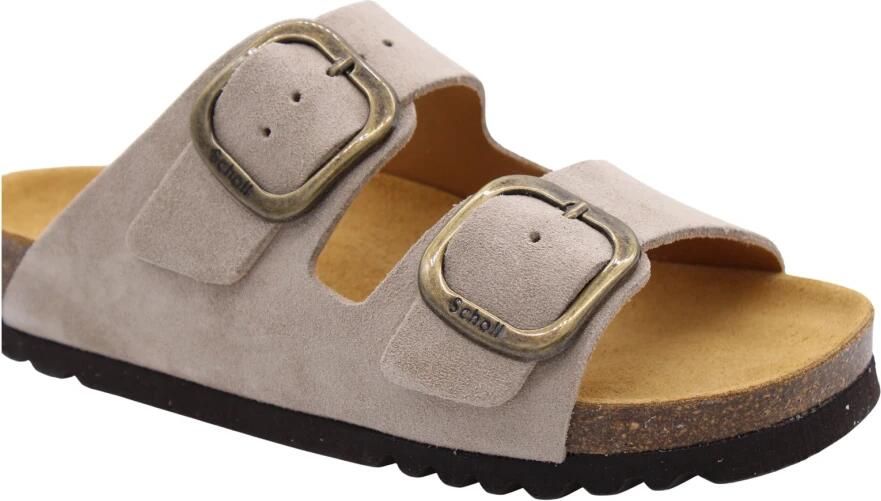 Scholl Donker Beige Tweeband Slippers Noelle - Foto 3