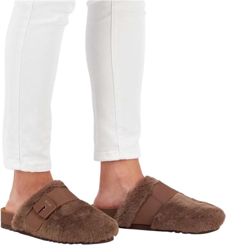 Scholl ALASKA 3.0 Synthetic fur GR Womens Brown FALSO Clogs Brown - Foto 4