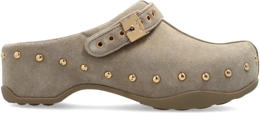 Scholl Suede Mules Pescura Phoebe
