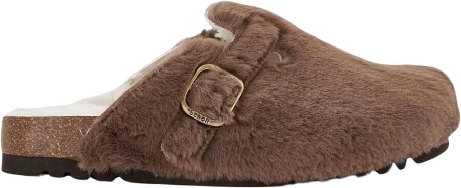 Scholl Sandalen Footwear Pantoffels Taupe Fae New F Synfurg in taupe