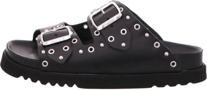 Scholl Beatriz Ring leren slippers zwart - Foto 9