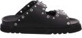 Scholl Beatriz Ring leren slippers zwart - Zwart