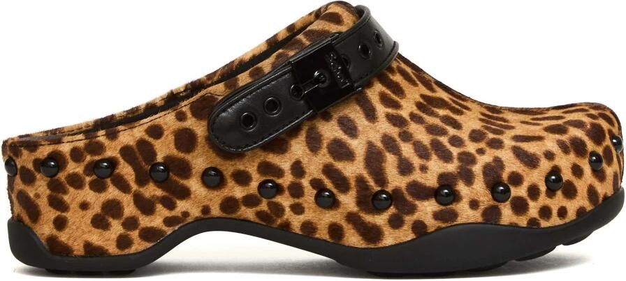 Scholl zoccollo in cavallino leopardato