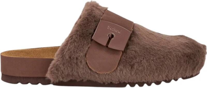 Scholl Stijlvolle Muiltjes voor Dagelijks Comfort Brown Dames