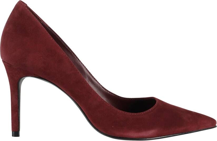 Schutz Bordeaux Suede Puntige Decollete Pumps