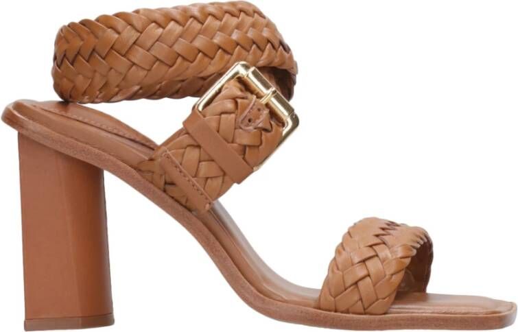 Schutz Bruin leren sandalen hakken Brown Dames