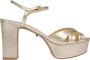 Schutz Gouden Open Teen Sandalen Gesp Sluiting - Thumbnail 1