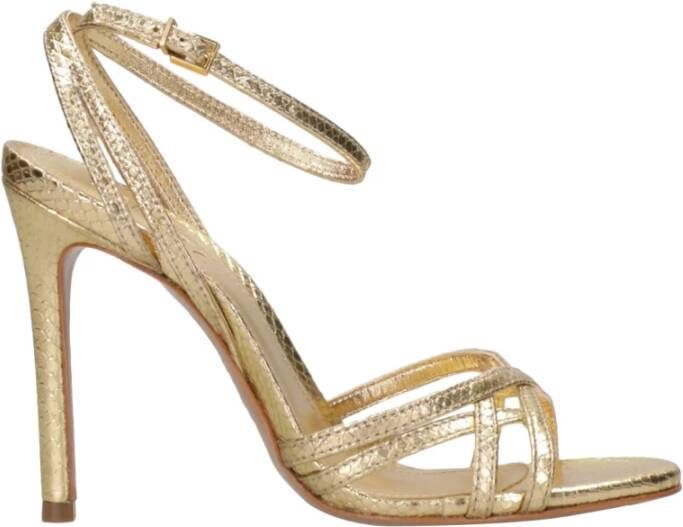 Schutz High Heel Sandals Beige Dames