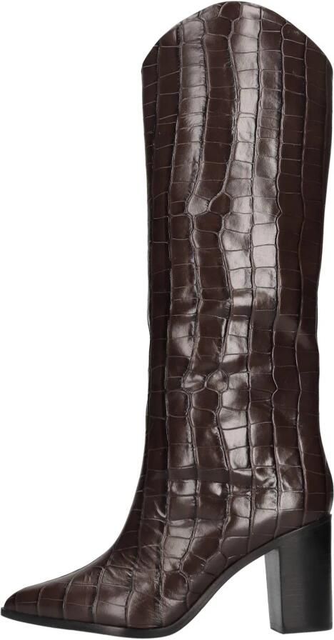 Schutz Crocodile Print Leren Laars