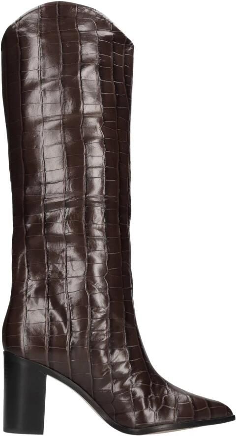 Schutz Crocodile Print Leren Laars - Foto 2