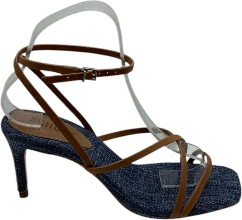 Schutz Leren band stof sandaal