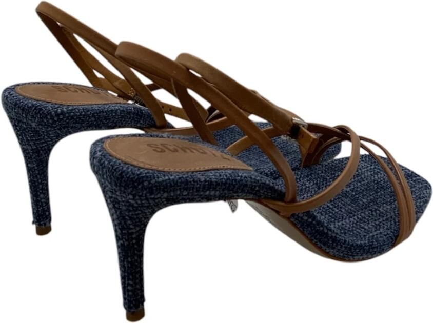 Schutz Leren band stof sandaal - Foto 2