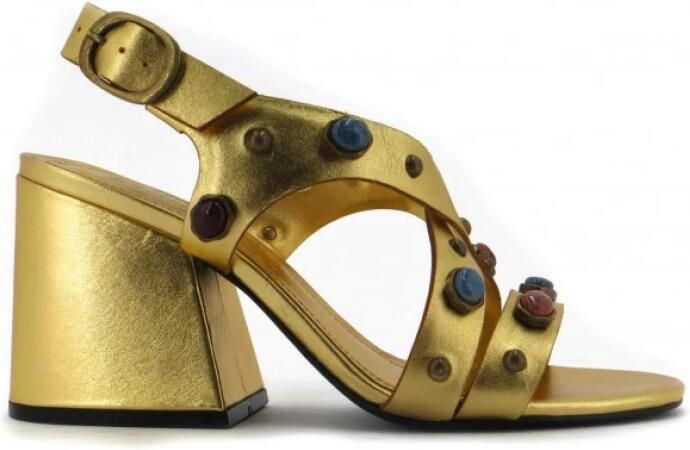 Schutz leren sandalen