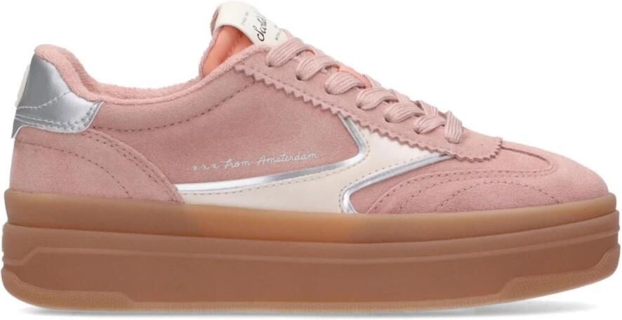 Scotch & Soda Minny suède sneakers roze