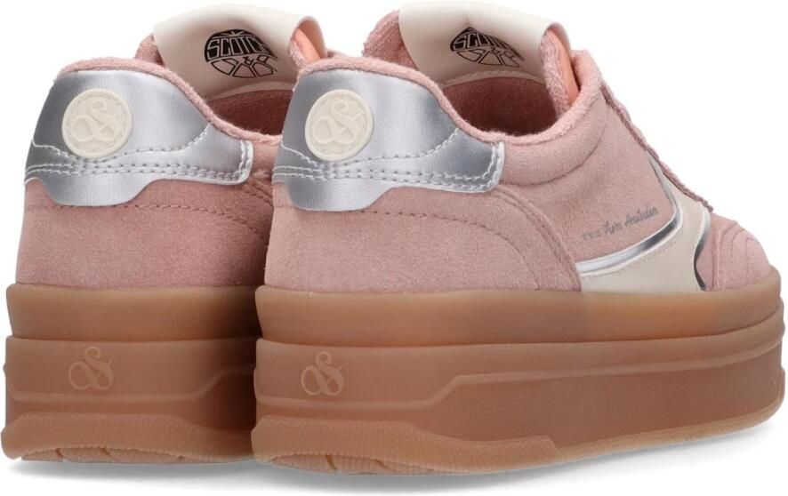 Scotch & Soda Minny suède sneakers roze - Foto 3