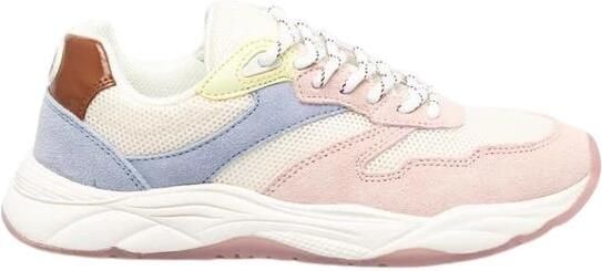 Scotch & Soda Celest 2.0 suède sneakers lichtroze multi