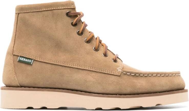 Sebago Beige Enkellaarzen voor mannen