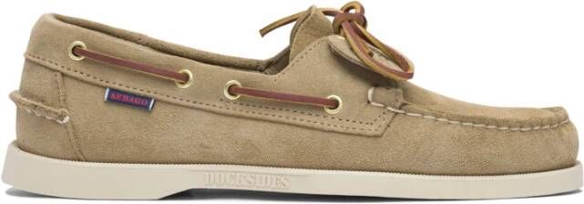 Sebago Beige Loafer Schoenen Stijlvol Comfortabele Pasvorm