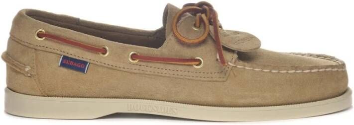 Sebago Beige Suède Loafer Schoen