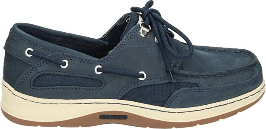 Sebago Blauwe Casual Lage Nubuck Schoenen