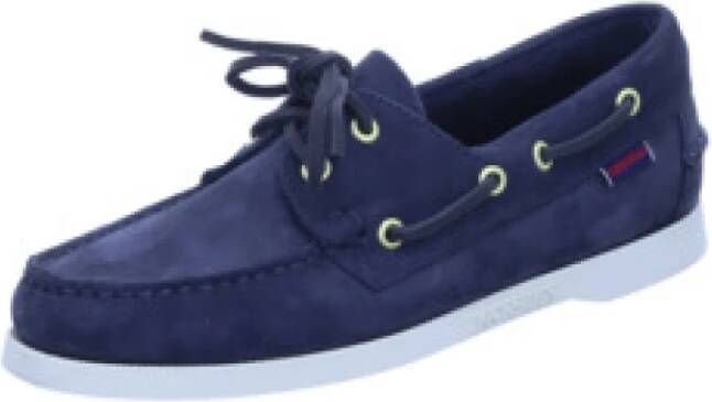 Sebago Blauwe Casual Veterschoenen voor Heren