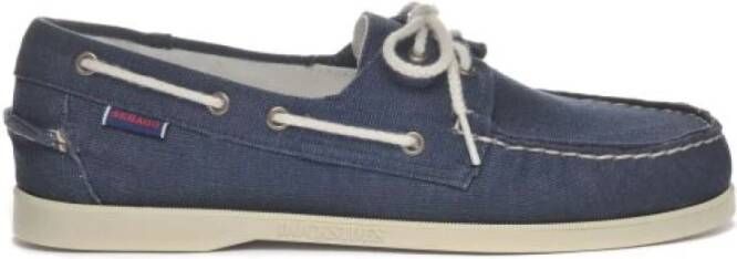 Sebago Blauwe Loafer Bootschoen Klassiek Blue Heren