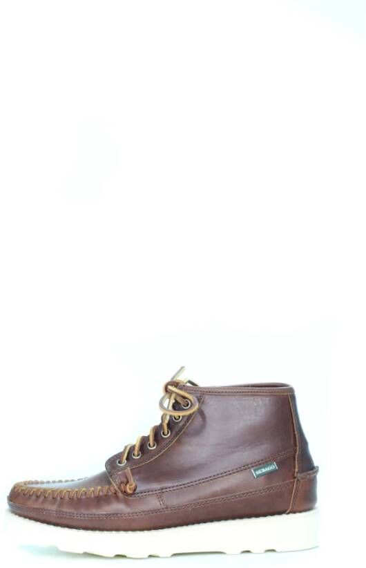 Sebago Leren Derbies in Native American-stijl Bruin Heren