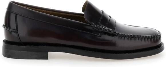 Sebago Klassieke leren instapper Brown Heren
