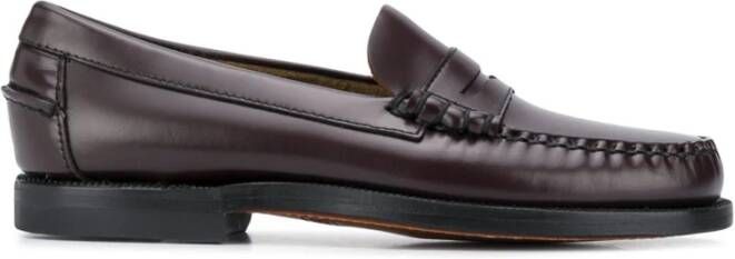 Sebago Klassieke Mocassins voor Vrouwen van Leer Brown Dames