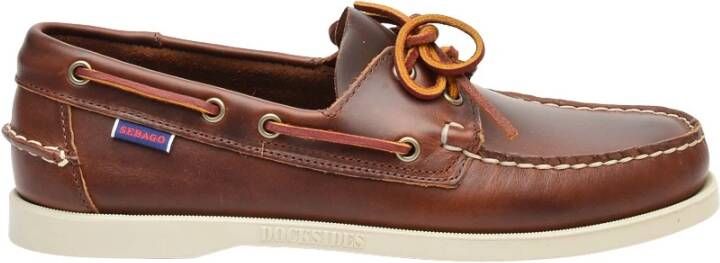 Sebago Bruin Leren Loafer Brown Heren