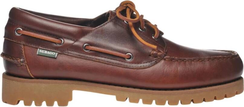 Sebago Bruin Leren Mocassin